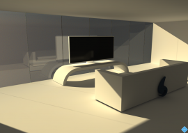 Modélisation 3D d'un salon screenshot